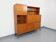 Louis Paolozzi modernist teak bookcase and secretary storage unit