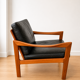 Vintage Danish Illum Wikkelsø teak lounge chair model 20
