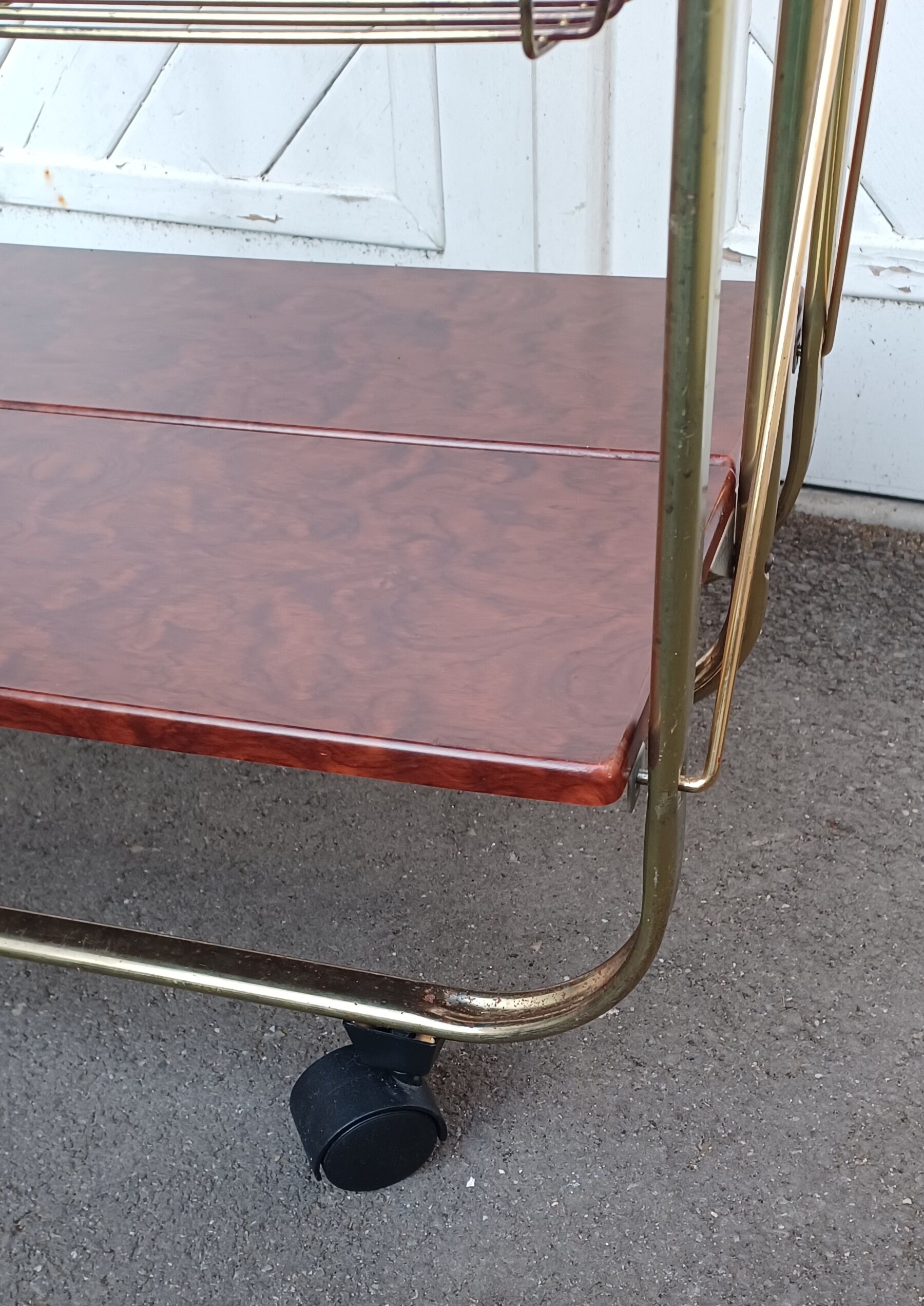 Vintage folding dessert table with 2 tiers