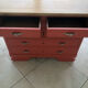 Vintage terracotta chest of drawers