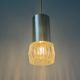 Glass ceiling light with a metal frame, 1960s, Germany