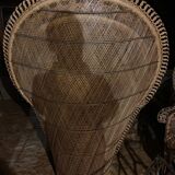 Emmanuelle vintage rattan armchair