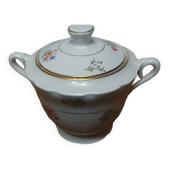 Porcelain sugar bowl LPN France