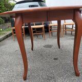 Round table in cherry tree and 4 chairs