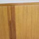 Teak enfilade with 2 tambour doors