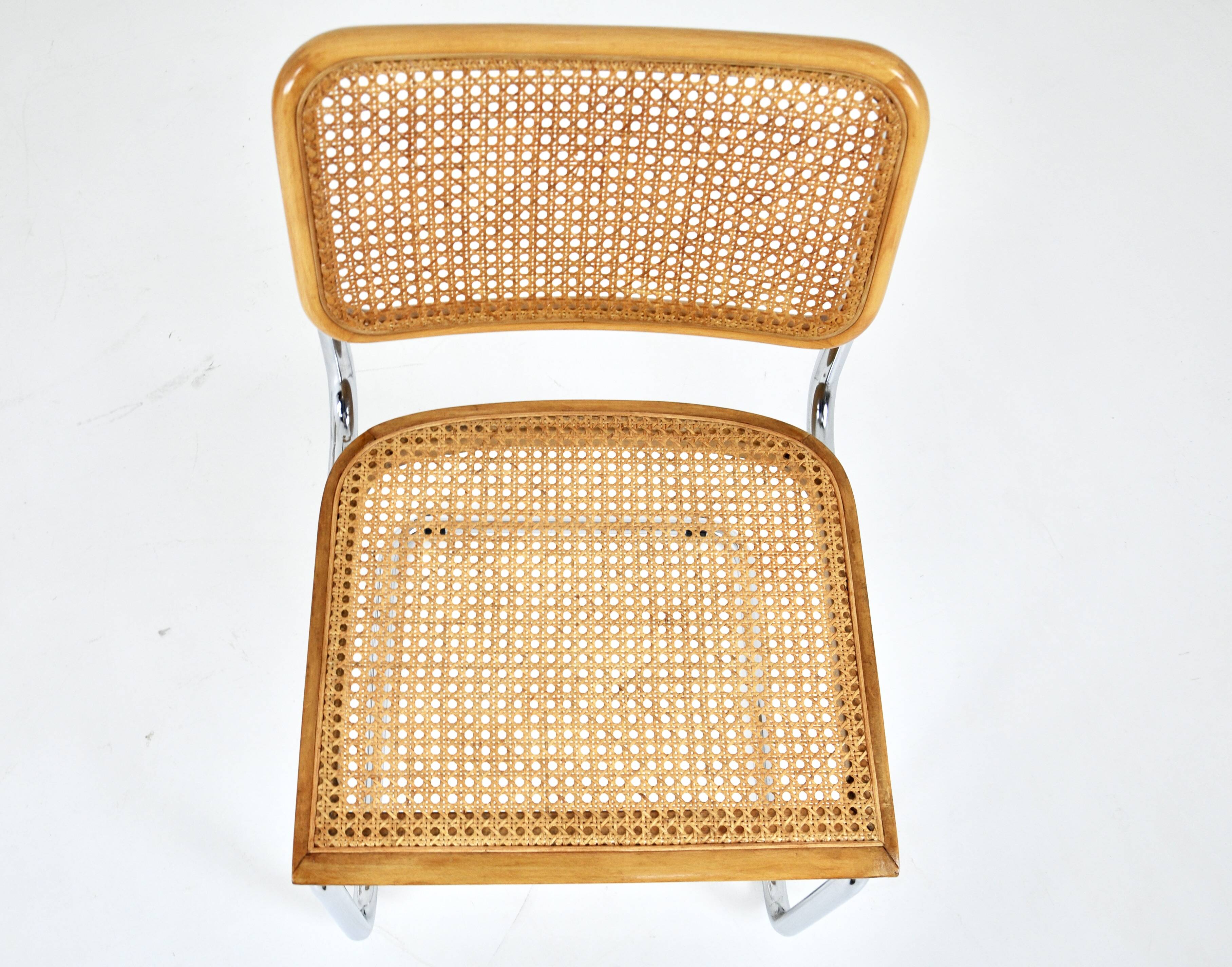 Ensemble de 4 chaises style B32 par Marcel Breuer
