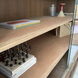 XXL oak display cabinet