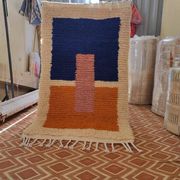 Tapis en laine pure fait main traditionnelle 1,5/2,5 m