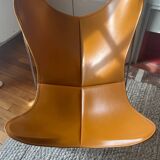 Butterfly AA armchair chrome/leather