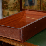 Writing table in gilded wood and Walnut Louis VI