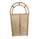 Armoire deux portes en osier et bambou