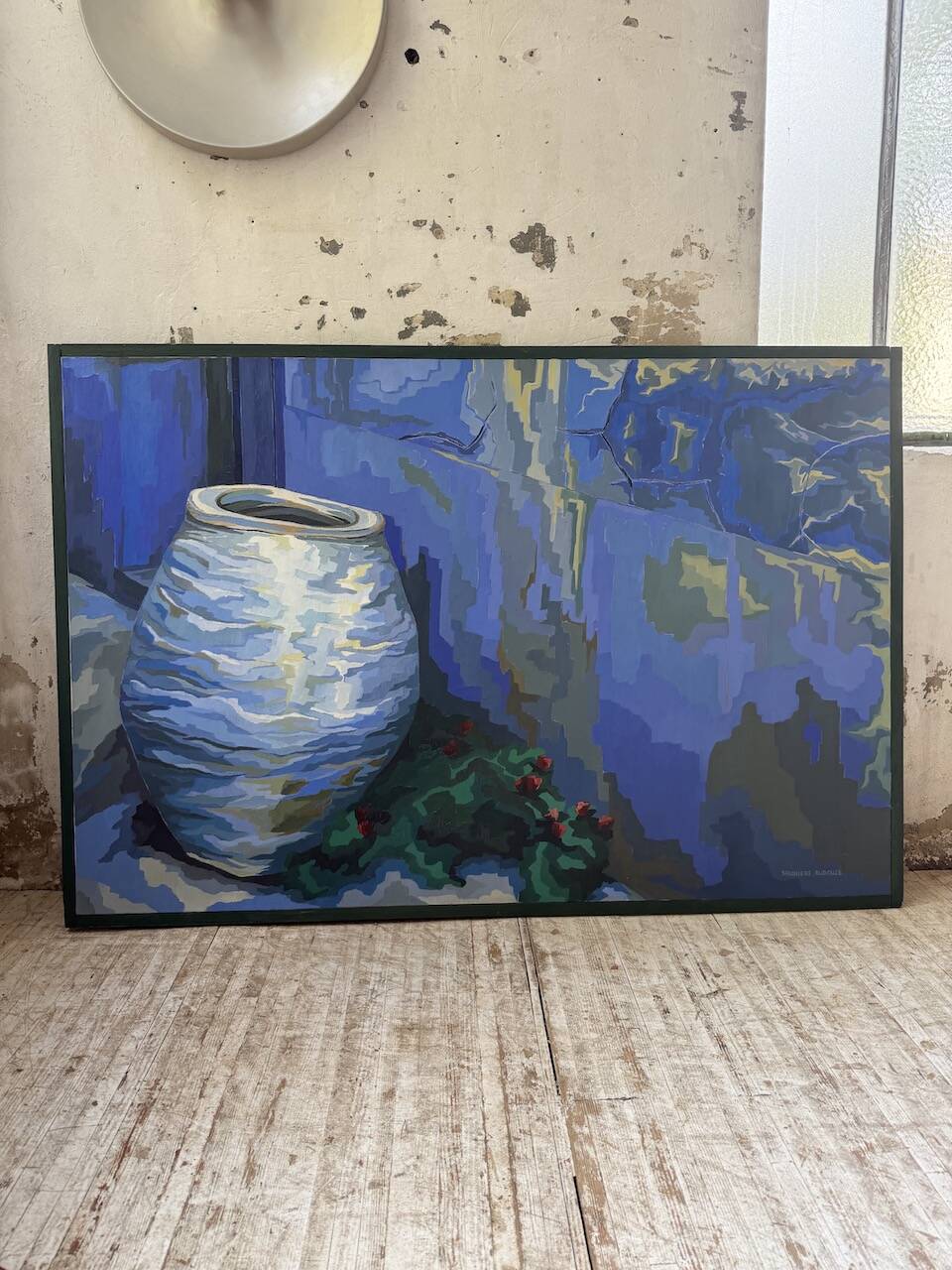 Saunière Audouze XL blue jar painting
