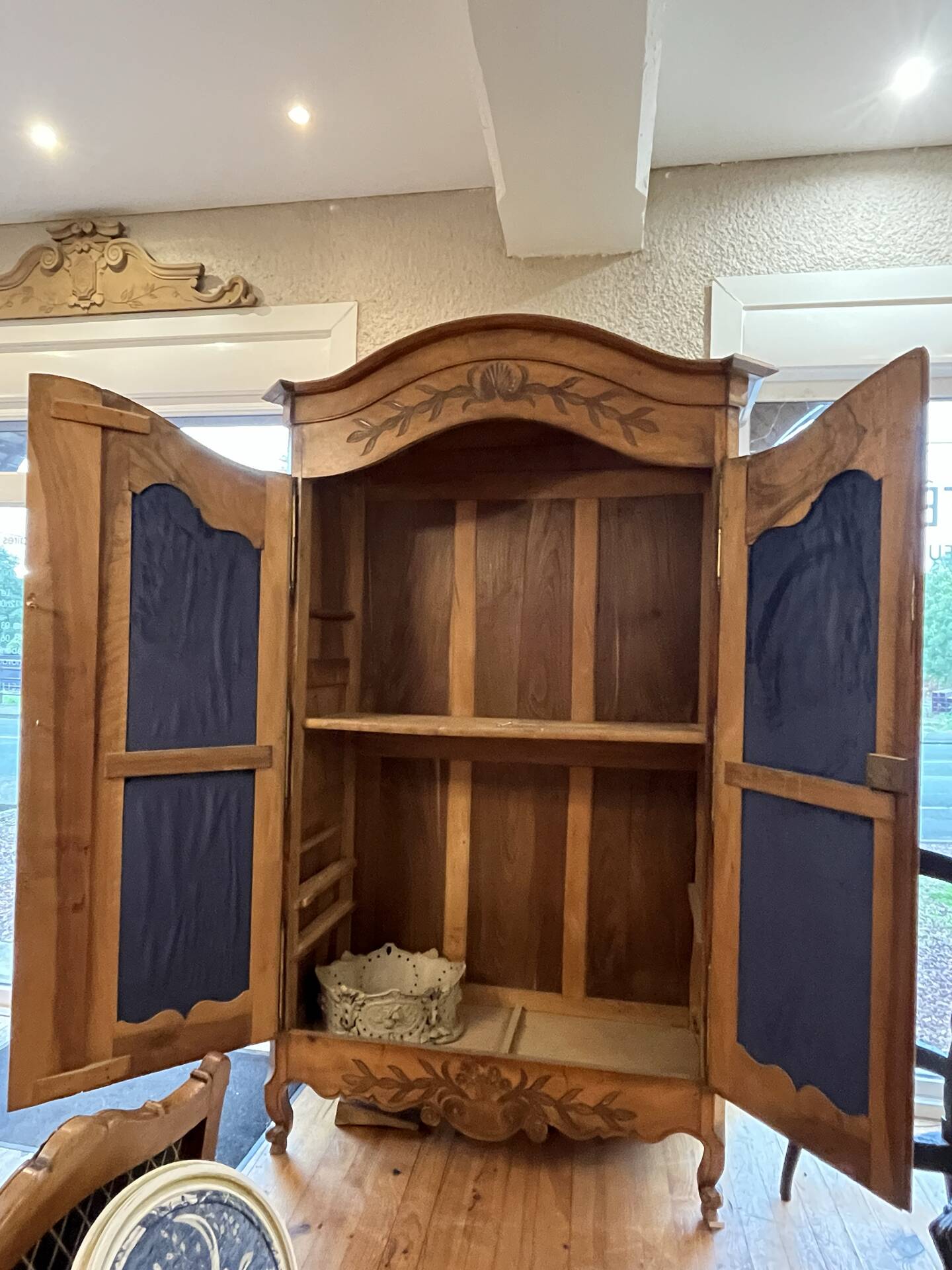 19th-century Vendée wedding armoire in walnut