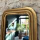 Antique mirror 42.5/36.5cm Louis-Philippe gilded with gold leaf, mercury