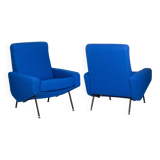 Paul Geoffroy for Airborne, Pair of “Troika” armchairs, 1950s
