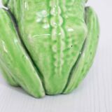 Vase "frog" in dabbling Sarreguemines