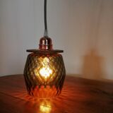 Lampe baladeuse en verre vintage