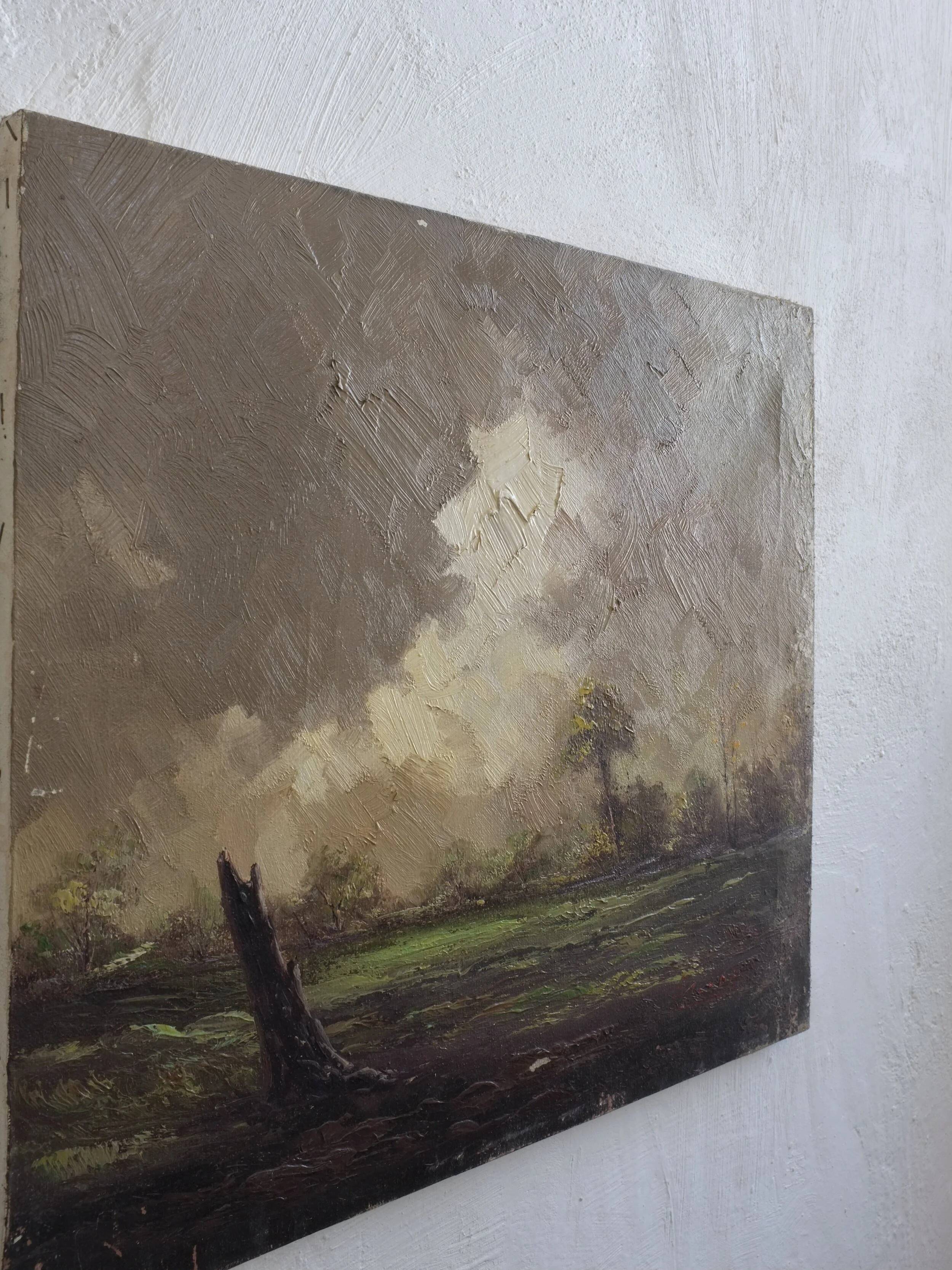 Landscape oil painting on canvas | 1950s