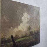 Landscape oil painting on canvas | 1950s