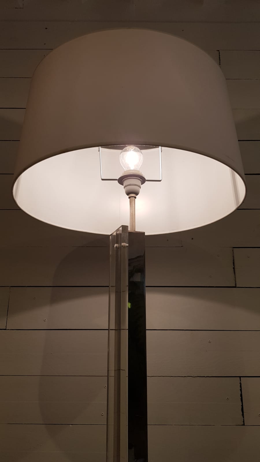 Floor lamp by Philippe Jean, plexiglass and chrome, France 1970