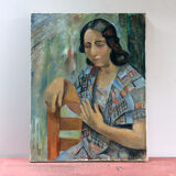 Painting 40's "the brown lady with the damn"