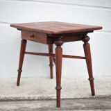 wooden coffee table with drawer, side table, bedside table, vintage end of sofa