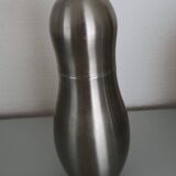 Brushed stainless steel ice bucket and shaker, 1970