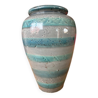 Blue gray vase Aldo Londi for Bitossi