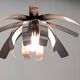 Space Age "Flower" pendant light by Jocelyne Trocmé for Oxar France circa 1970
