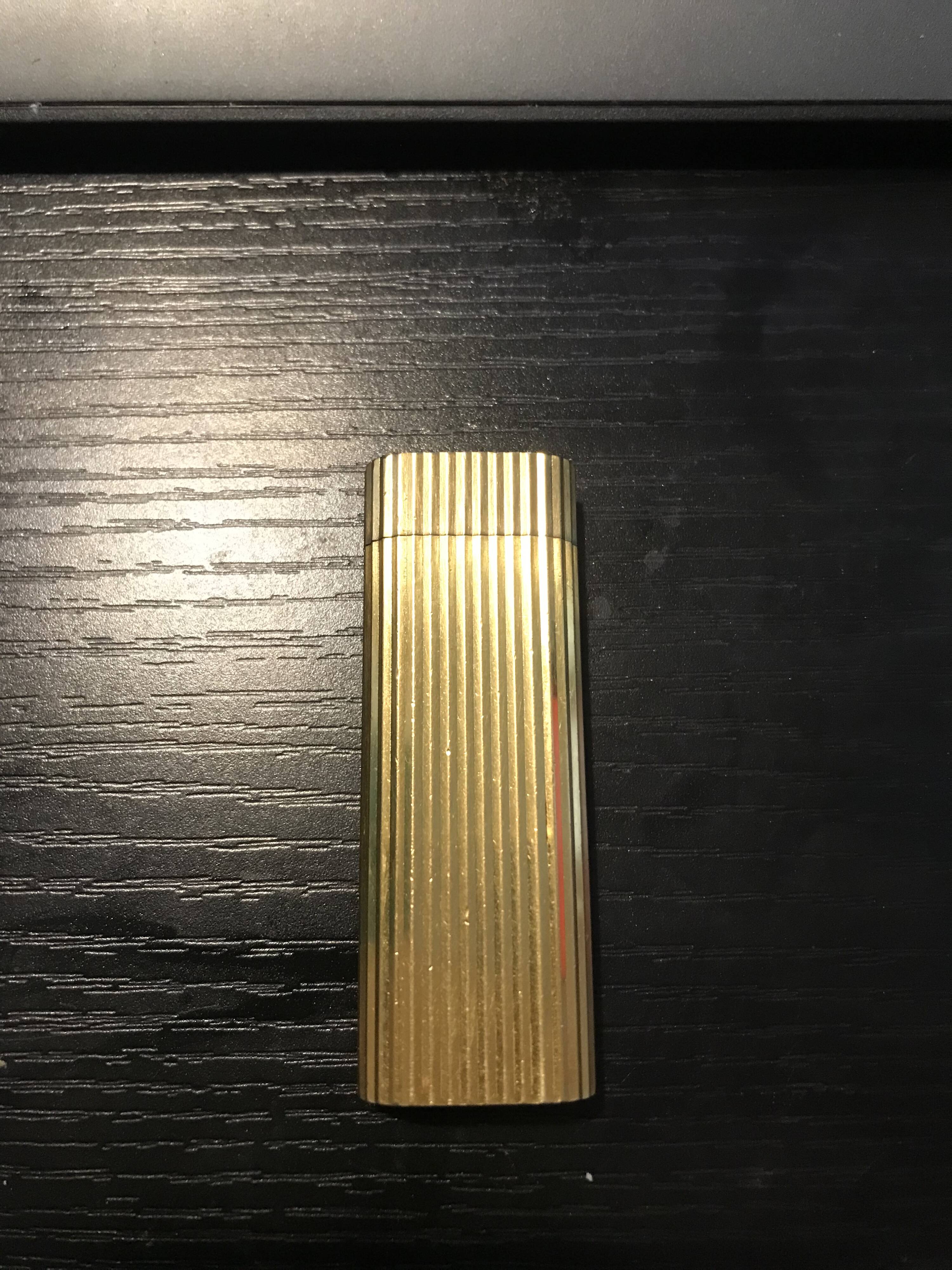 Cartier gold plated lighter