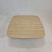 Italian coffee table in travertine 1980's