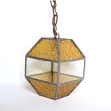 Amber Glass Grenade Lantern
