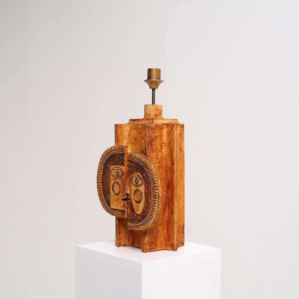 Rare Ceramic Lamp by Roger Capron and Jean Derval