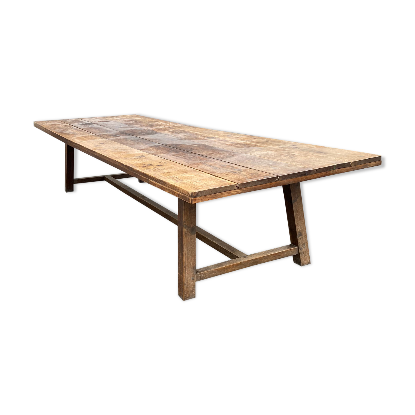 Solid oak farm table