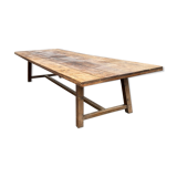 Solid oak farm table