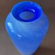 Grand vase en verre bleu 37cm