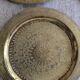 Set of 7 Vintage Brass Wall Plates
