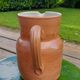 Large broc / pitcher (1l) in artisanal sandstone, very good condition signed sandstone from Bonny, France