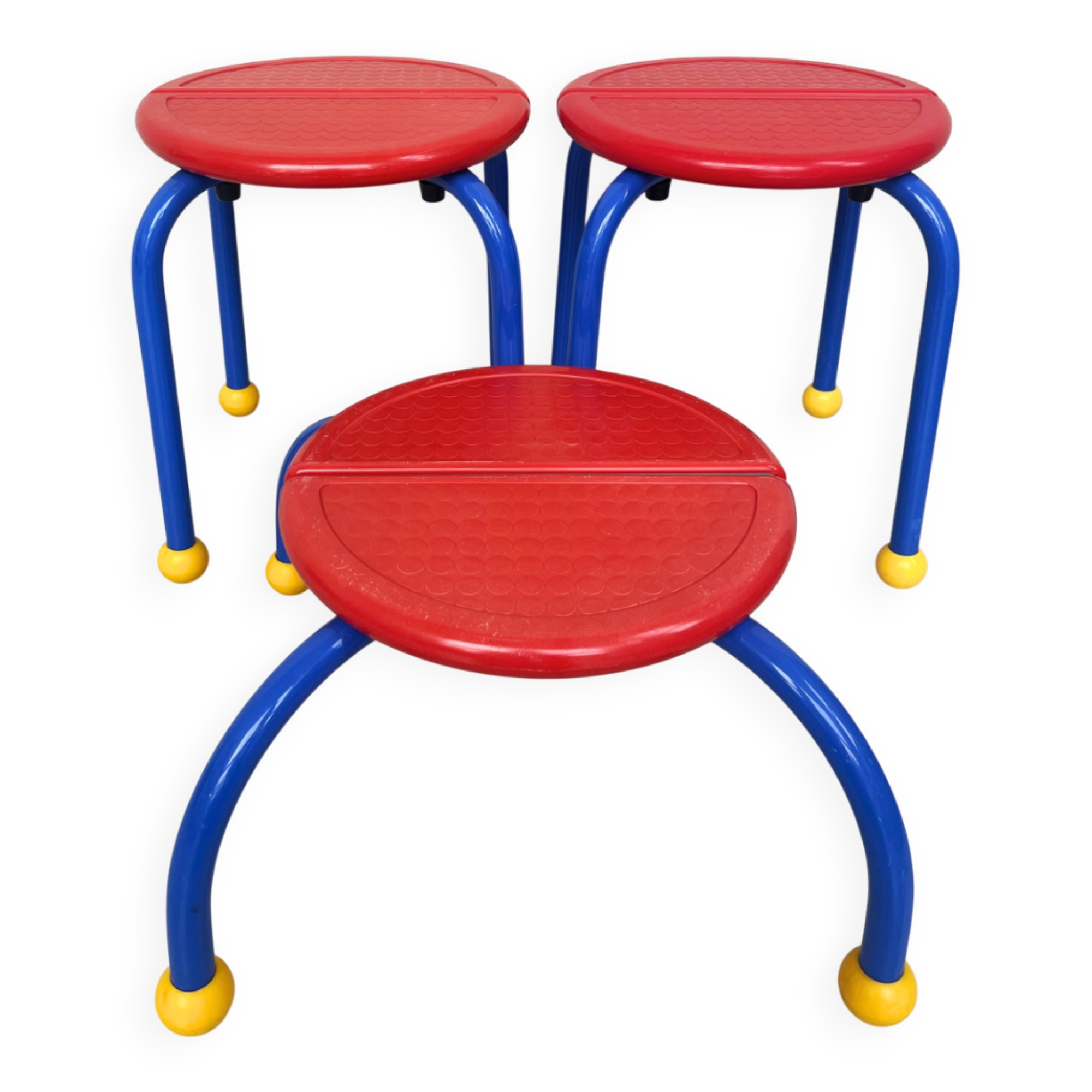 Vintage IKEA stools and step stools.