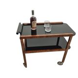 Art Deco bar cart or drinks trolley in the style of J. Halabala, 1930-40s Czechoslovakia