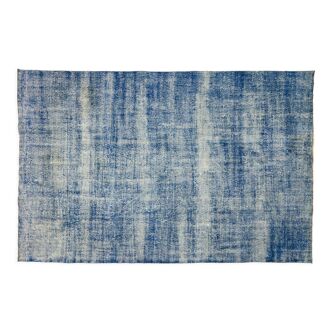 Tapis turc noué à la main en laine vintage 194x297cm