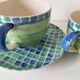 Portuguese tea service hand-painted ceramic