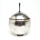 Art Deco sugar bowl, silver-plated brass, WMF, Poland, 1930s