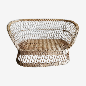 Rattan bench