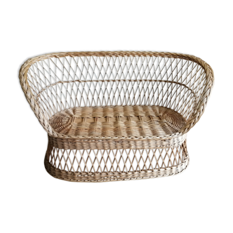 Rattan bench
