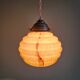 Pair of Art Deco marbled opaline pendant lights, 1920s-30s