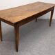 Burgundian farmhouse table in cherry wood, France early 19th century.