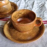 Set of 2 Faïence de Quimper chocolate cups
