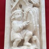 Medieval bas-relief in the Louvre Museum