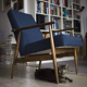 Fauteuil en vernis vintage 300-190 conçu par H. Lis. personnalisation